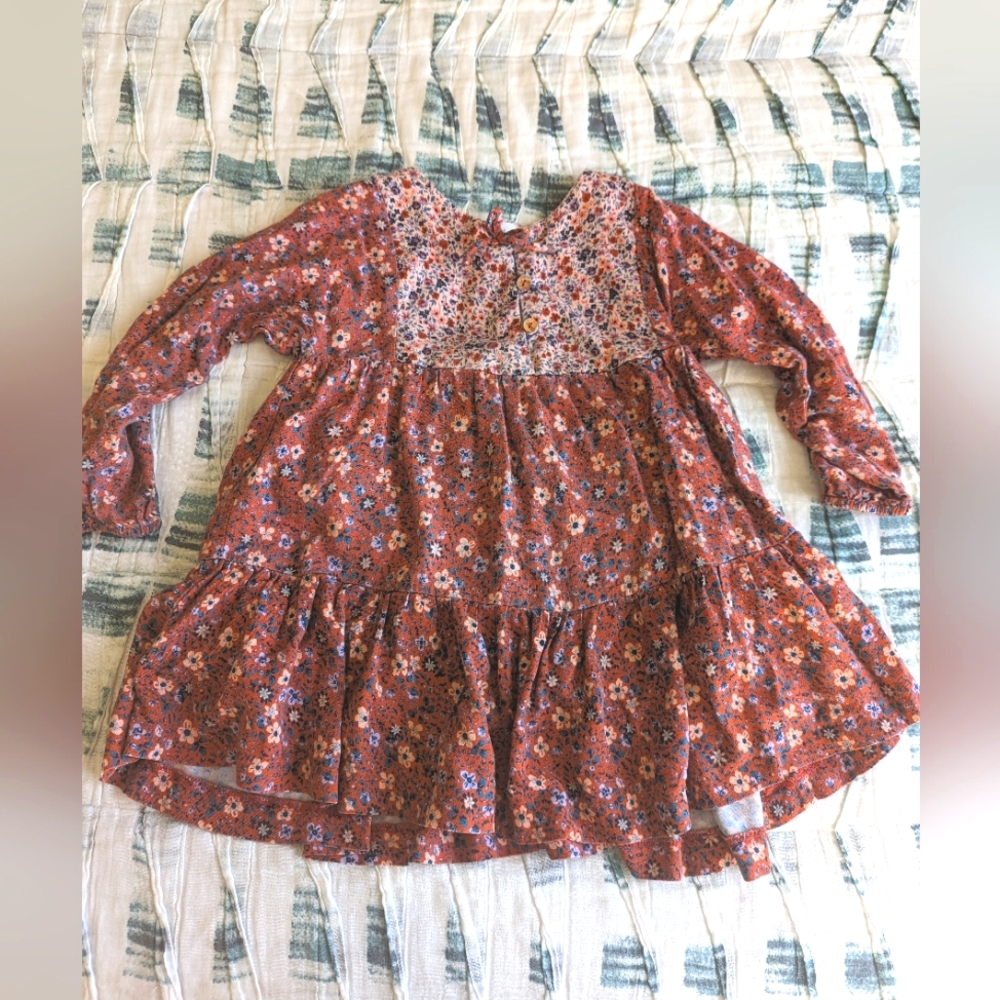 Zara kids - pink flower dress (age 4)